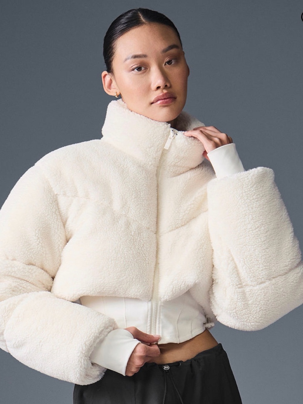 ALO Yoga-Sherpa Main Act Corset Puffer